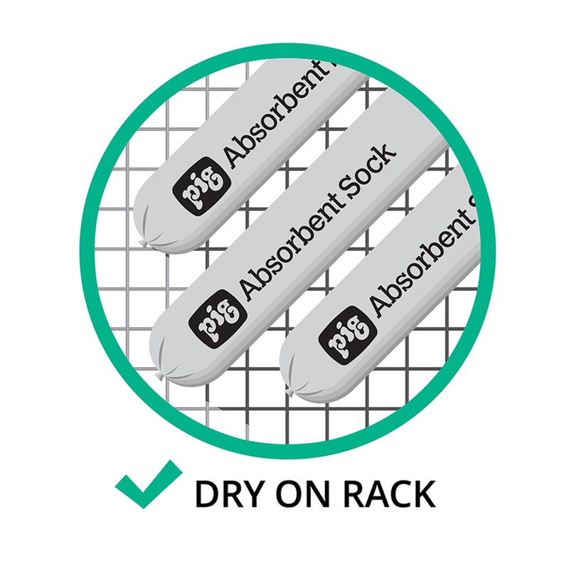 PIG Mildew-Resistant Absorbent Sock | Water Absorbing Snake | 3" W x 4' L | Absorbs up to 1 gal per Sock | 4 Count | PIG106 - Image 4
